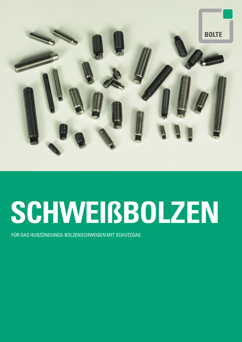 Übersicht Schweissbolzen «Kurzzeithubzündung mit Schutzgas»